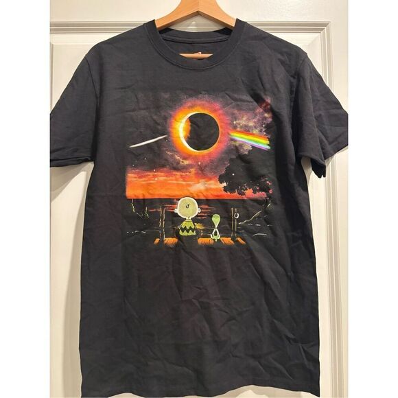 Charlie Brown x Pink Floyd Eclipse T-shirt size Small - Picture 1 of 2